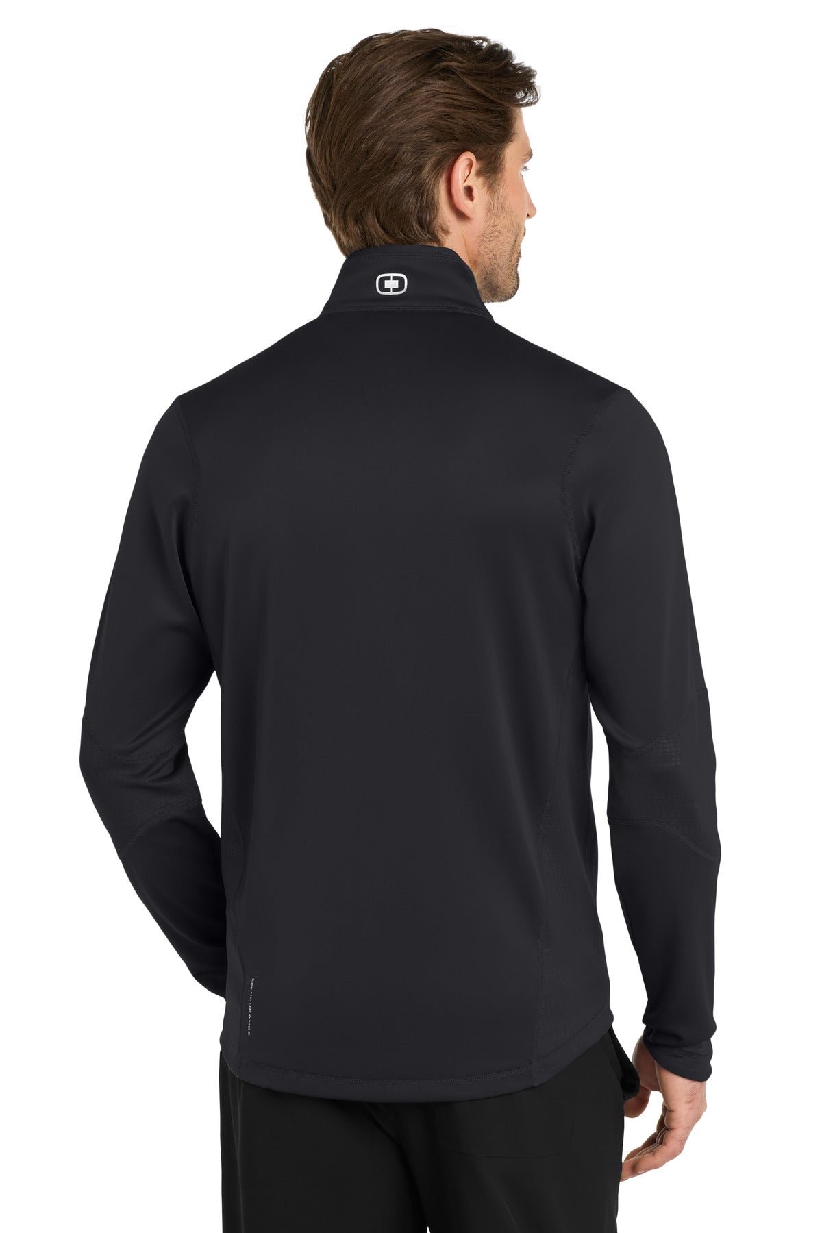 Custom Embroidered OGIO Fulcrum 1/4-Zip. OE701,Blacktop