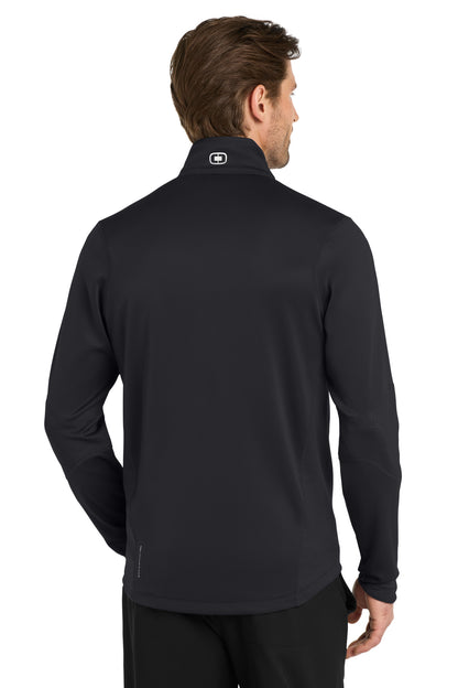 Custom Embroidered OGIO Fulcrum 1/4-Zip. OE701,Blacktop