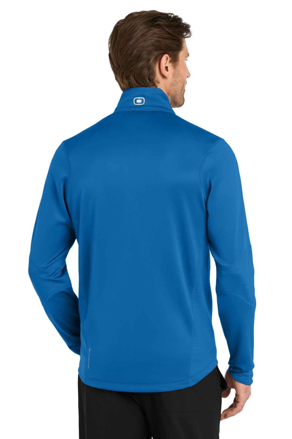 Custom Embroidered OGIO Fulcrum 1/4-Zip. OE701,Electric Blue