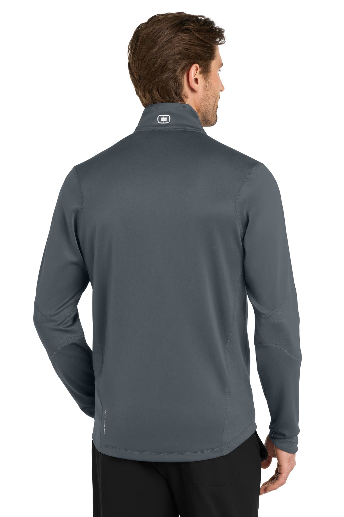 Custom Embroidered OGIO Fulcrum 1/4-Zip. OE701,Gear Grey