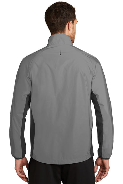 Custom Embroidered OGIO Flash Jacket. OE711,Reflective/ Blacktop