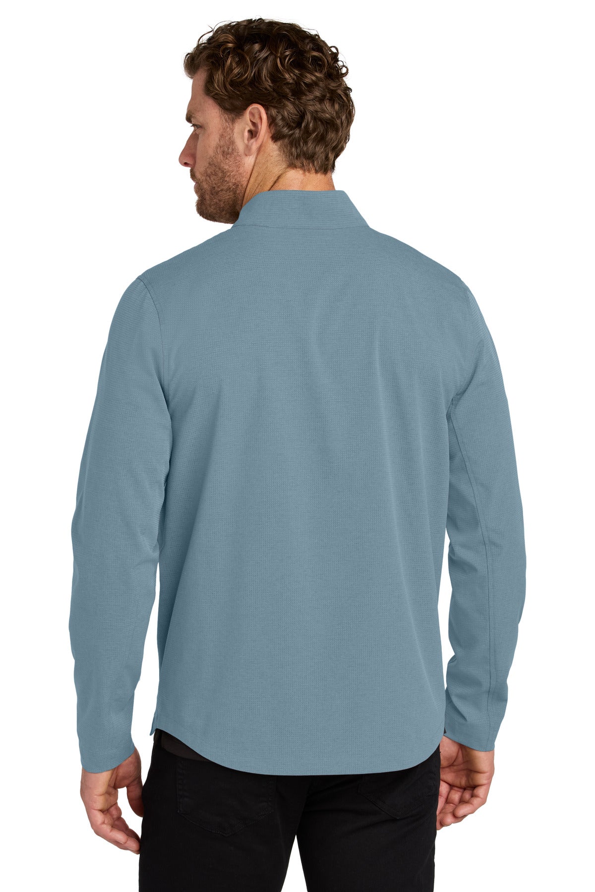 Custom Embroidered OGIO Aspect 1/2-Zip Pullover OG1003,Blue Mist