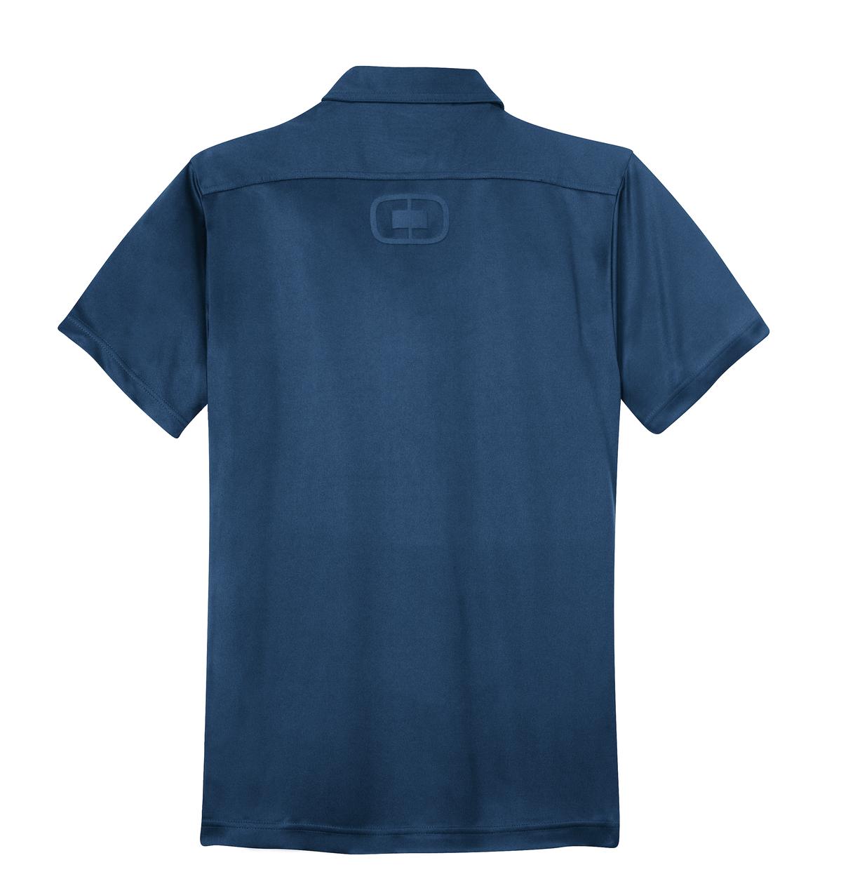 Custom Embroidered OGIO Polos/Knits in Blue Indigo