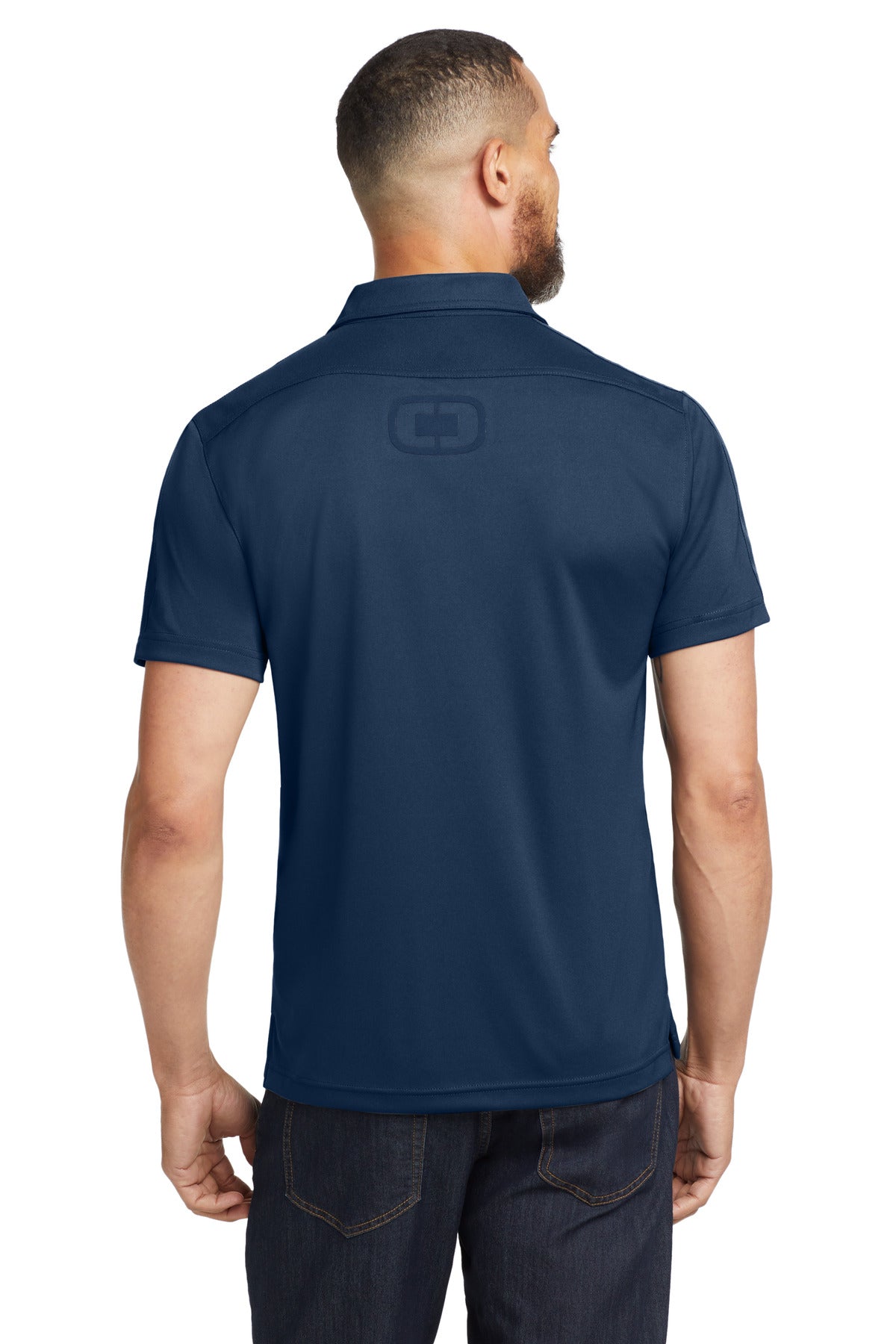 Custom Embroidered OGIO Polos/Knits in Blue Indigo