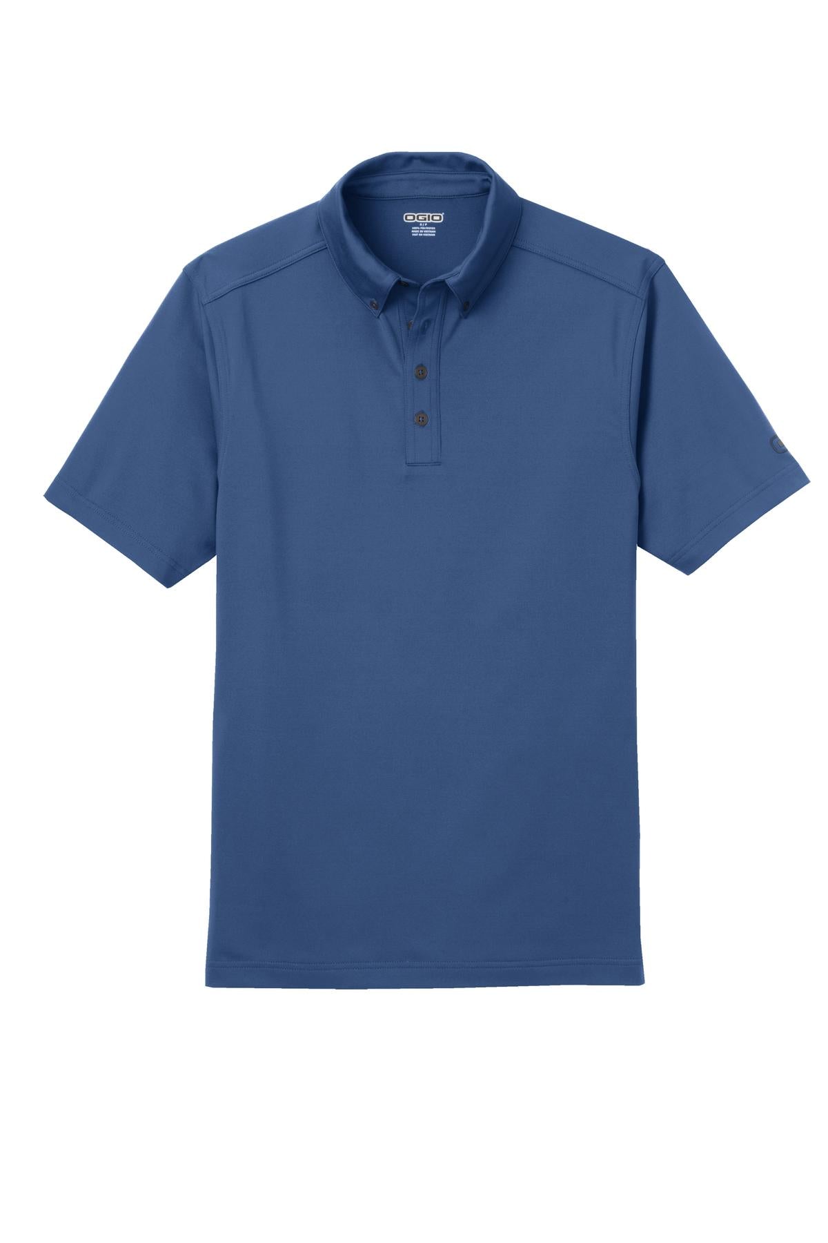 Custom Embroidered OGIO Polos/Knits in Blue Indigo