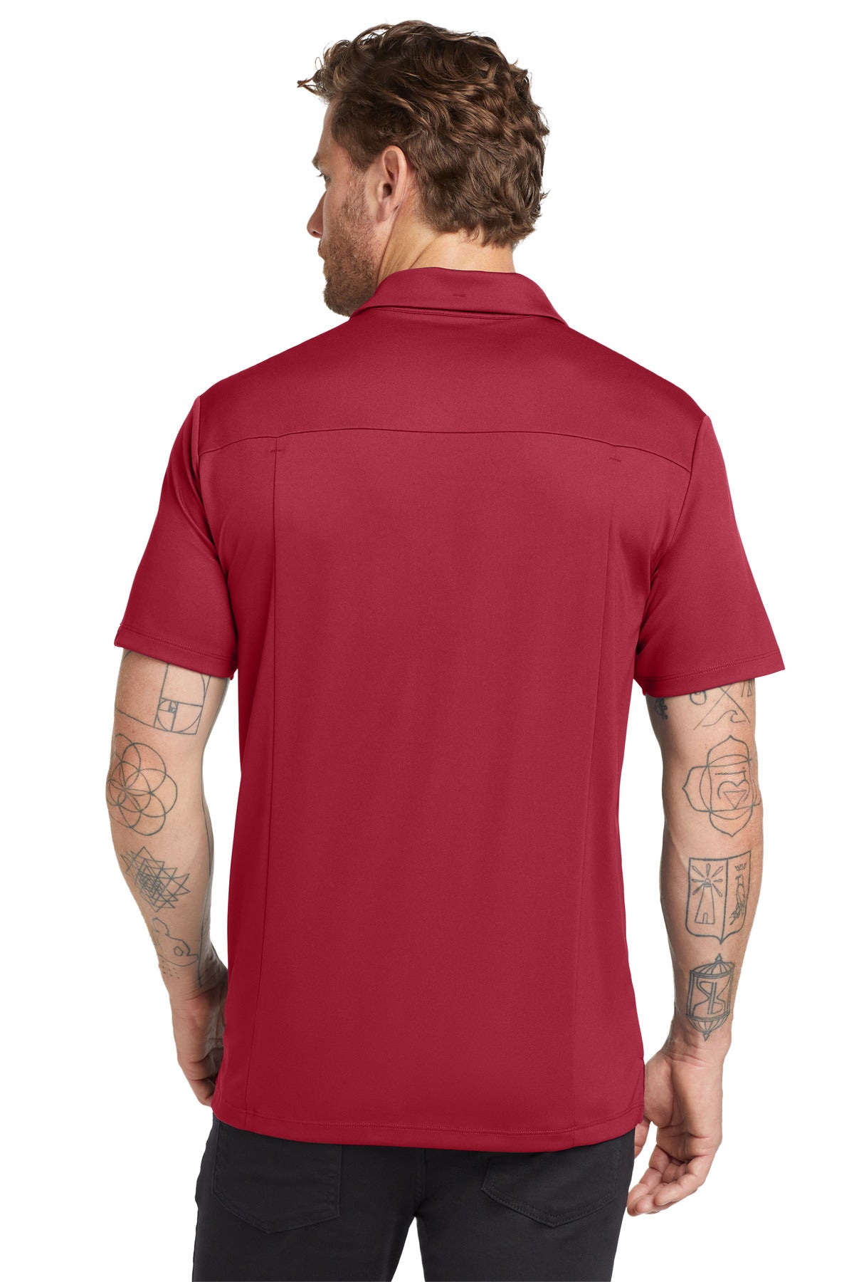 Custom Embroidered OGIO Framework Polo. OG125,Signal Red