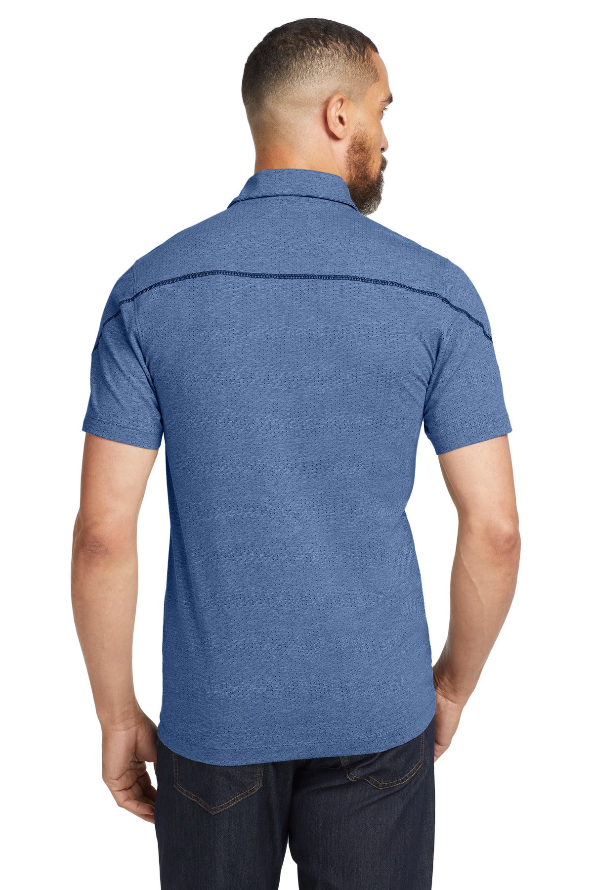 Custom Embroidered OGIO Polos/Knits in Blue Heather