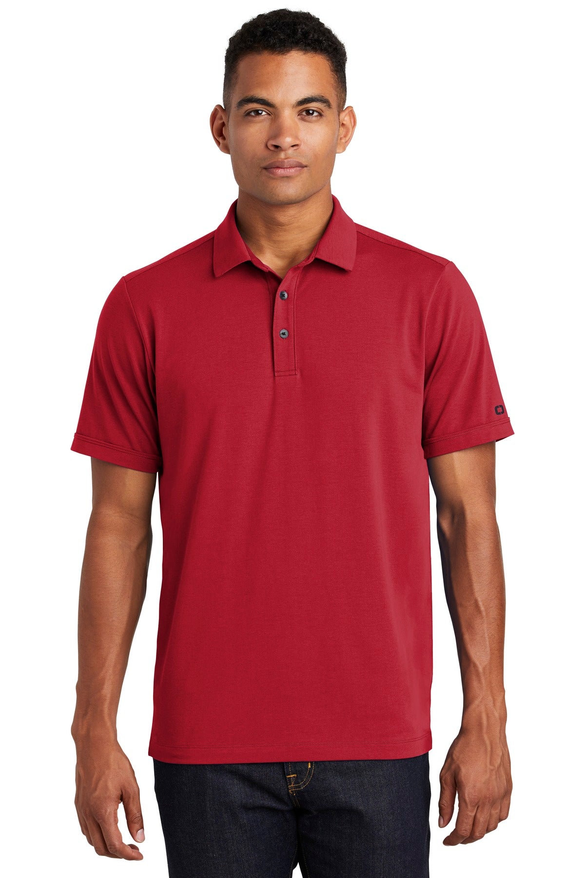 Custom Embroidered OGIO Polos/Knits in Signal Red