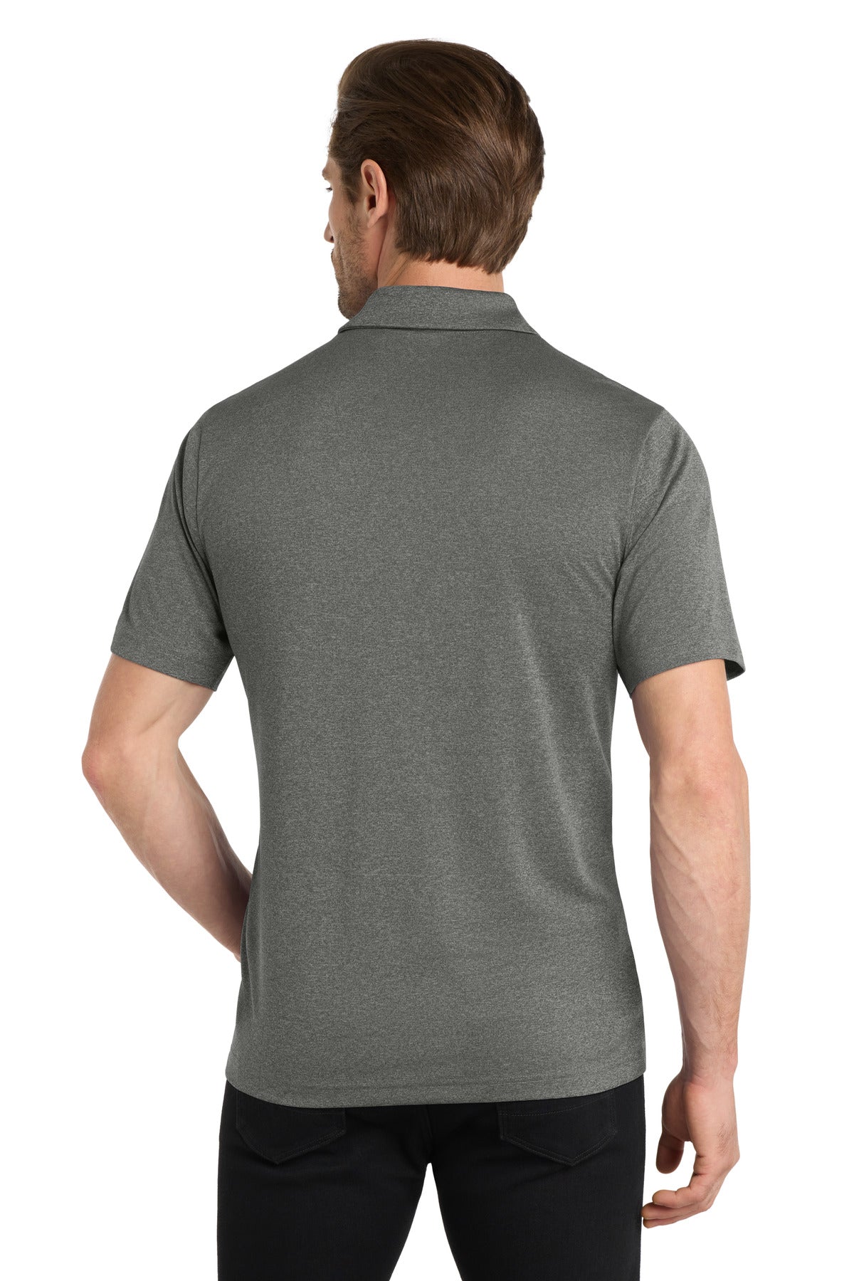 Custom Embroidered OGIO  Gravitate Polo. OG140,Dark Heather Grey