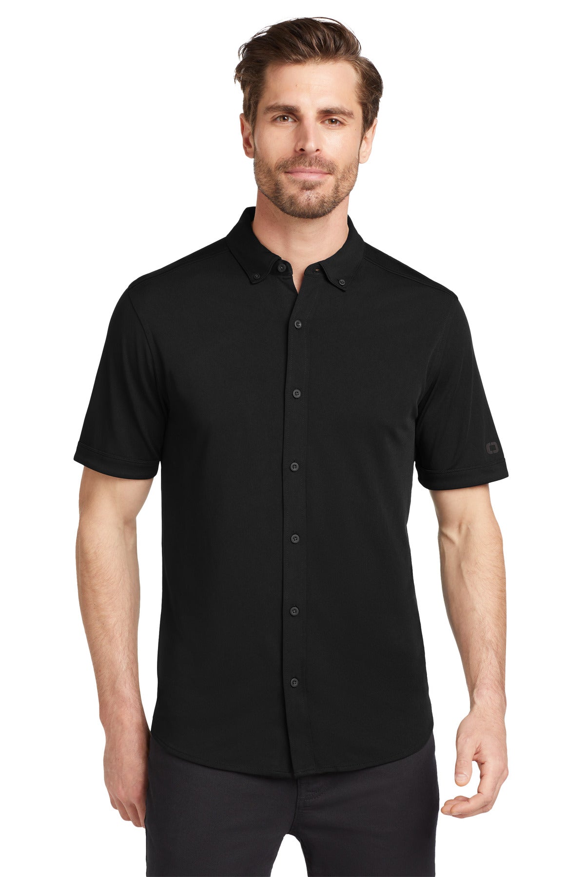 Custom Embroidered OGIO Polos/Knits in Blacktop