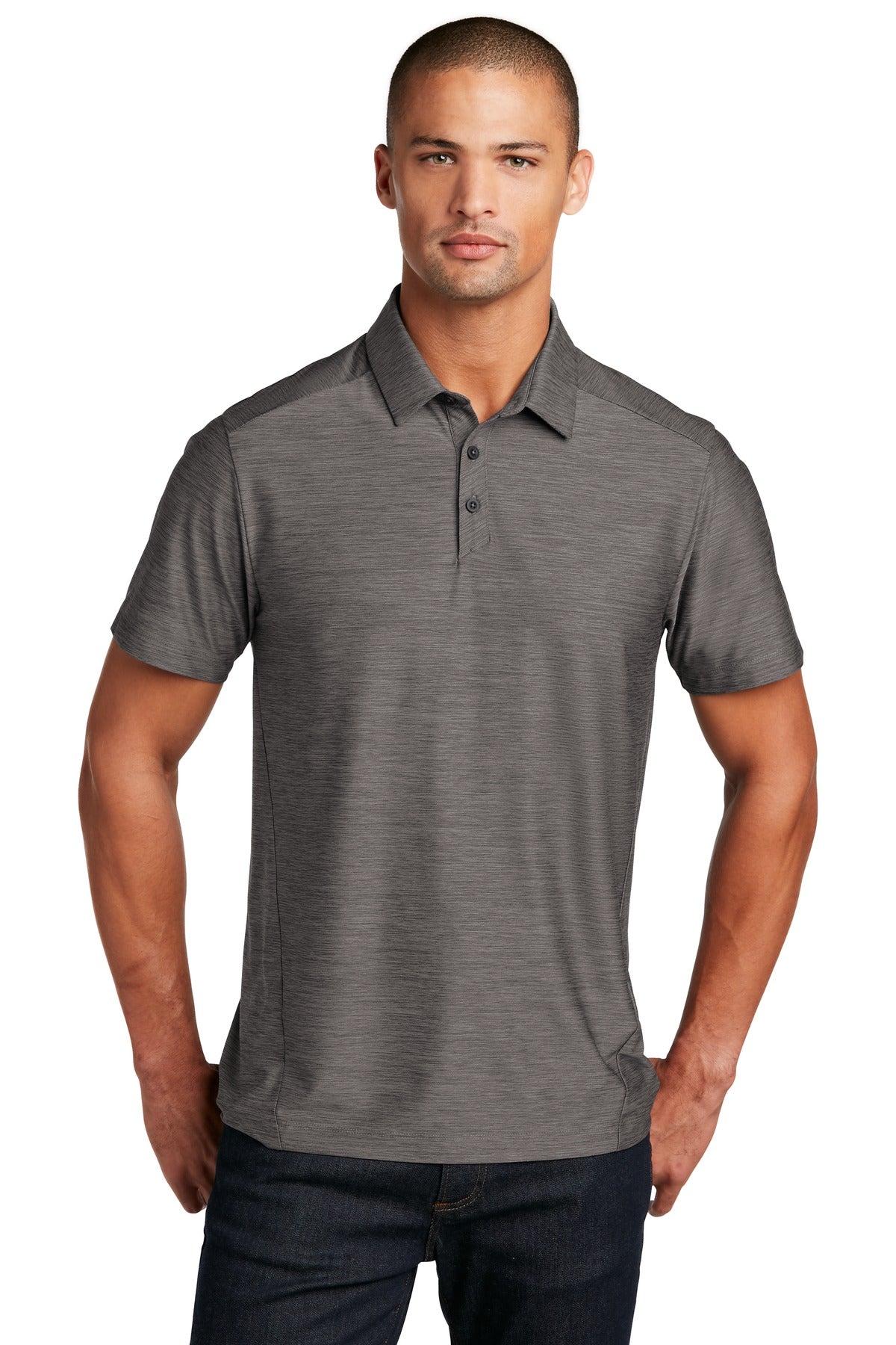 Custom Embroidered OGIO Polos/Knits in Gear Grey