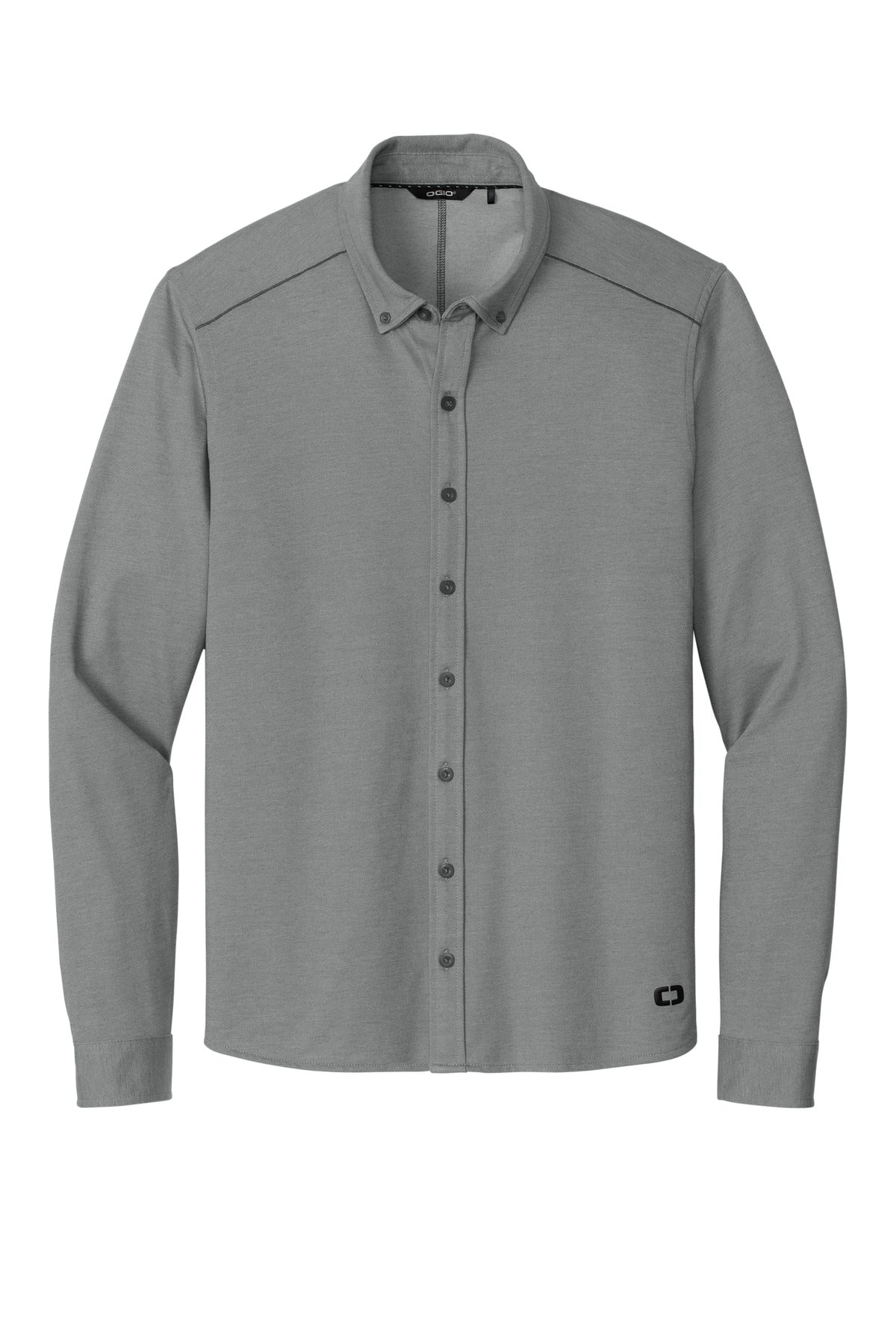 Custom Embroidered OGIO Polos/Knits in Tarmac Grey Heather