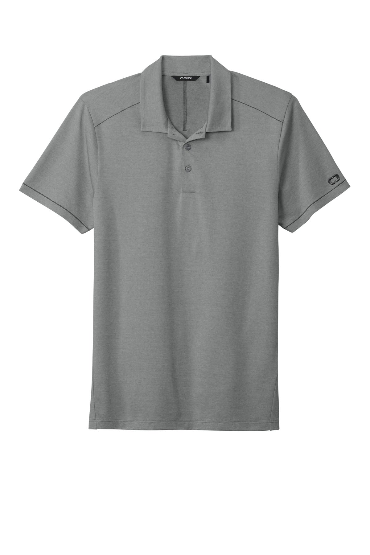 Custom Embroidered OGIO Polos/Knits in Tarmac Grey Heather