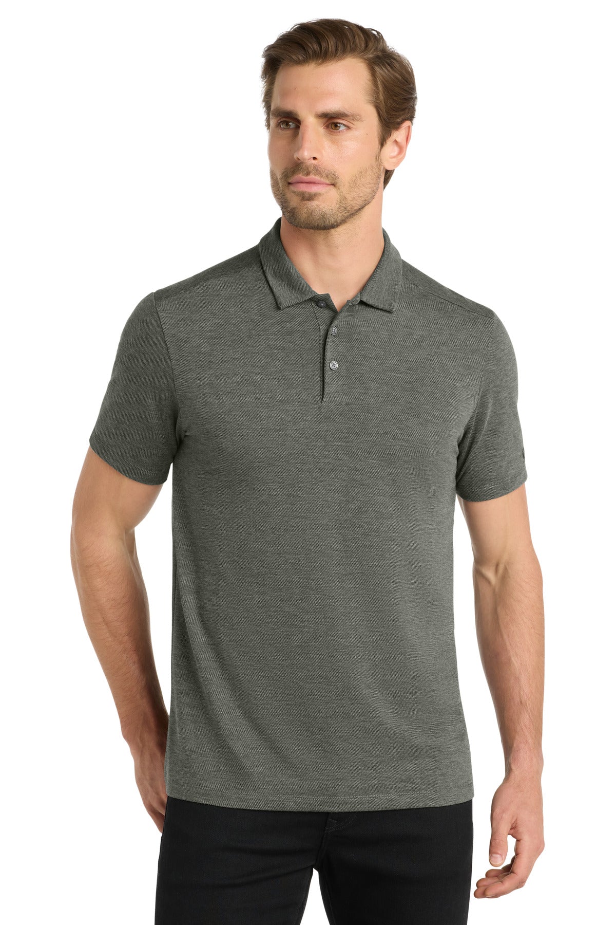 Custom Embroidered OGIO Polos/Knits in Tarmac Grey