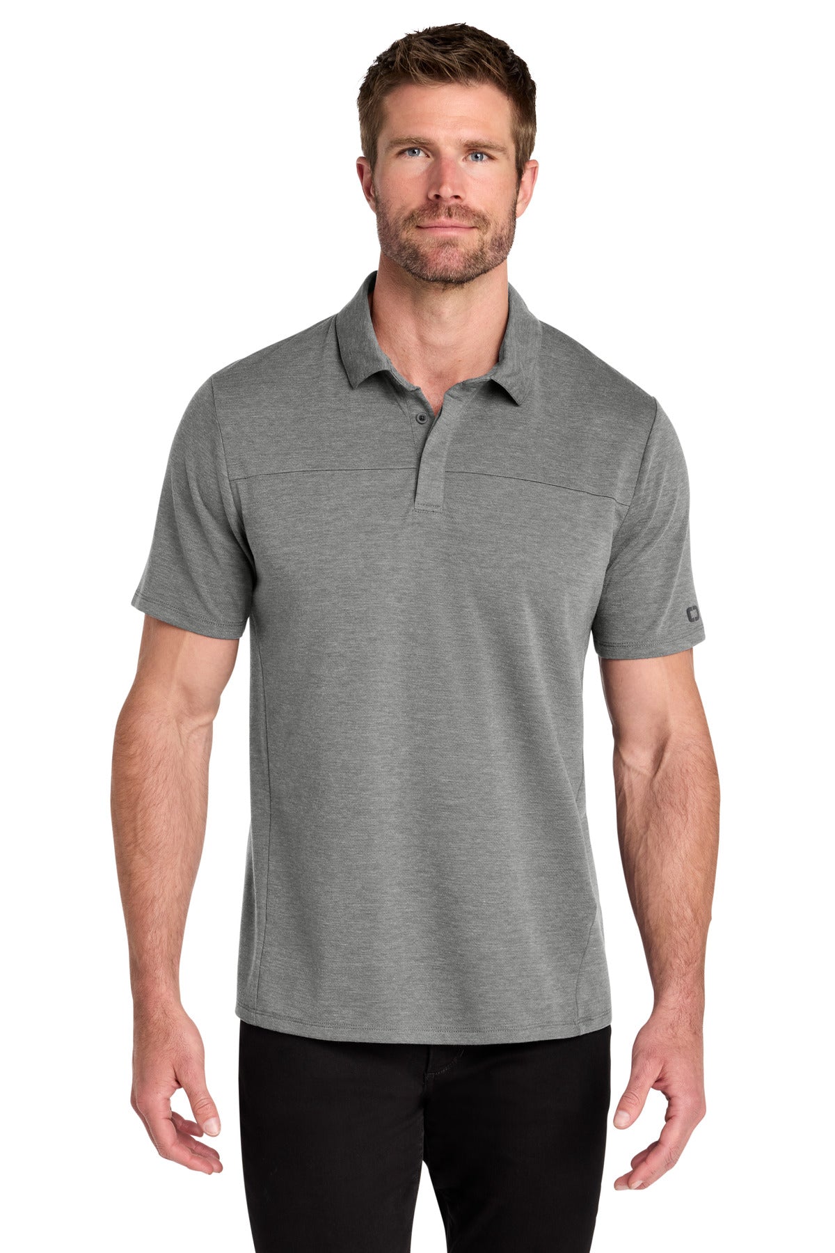 Custom Embroidered OGIO Polos/Knits in Gear Grey