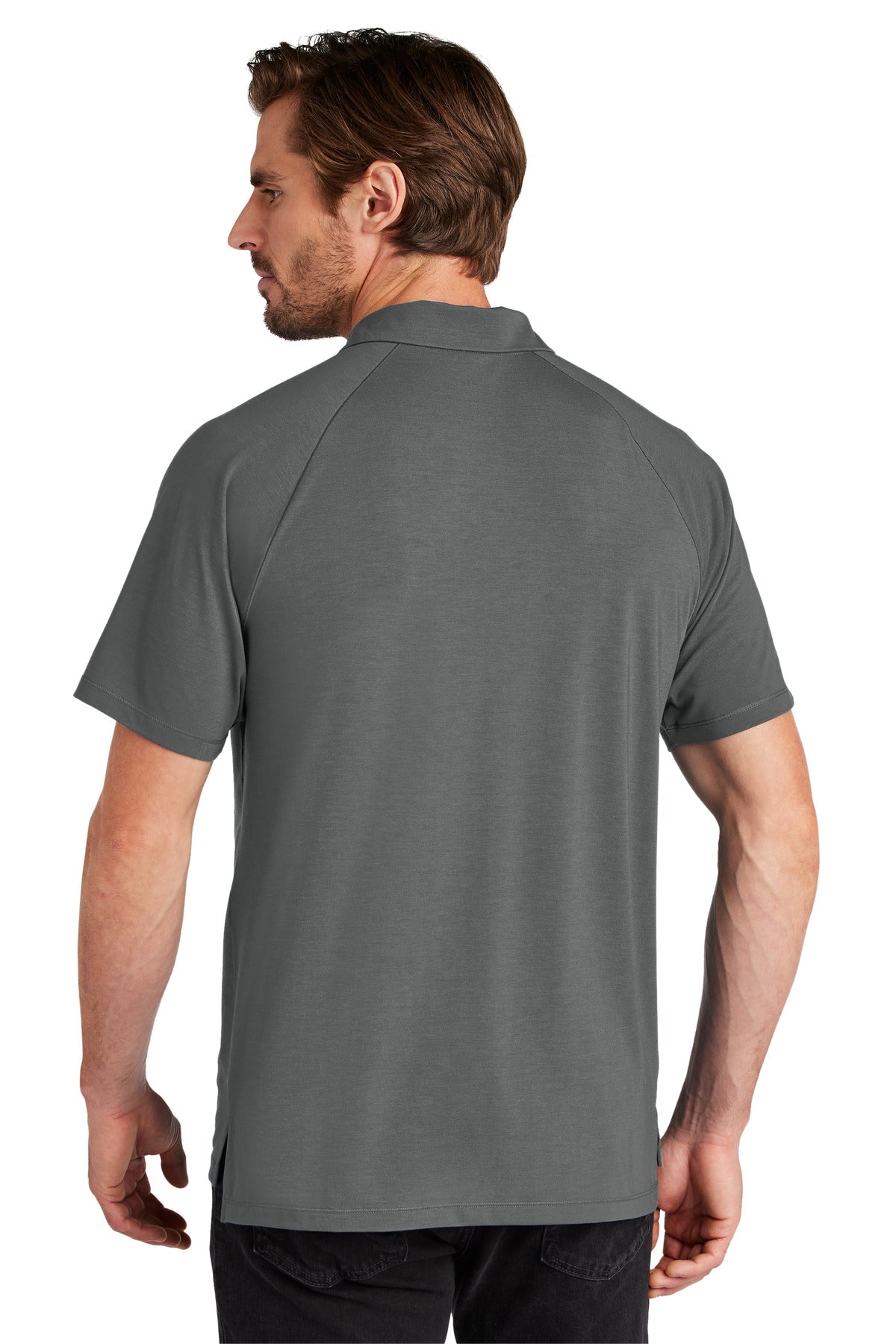 Custom Embroidered OGIO Polos/Knits in Tarmac Grey