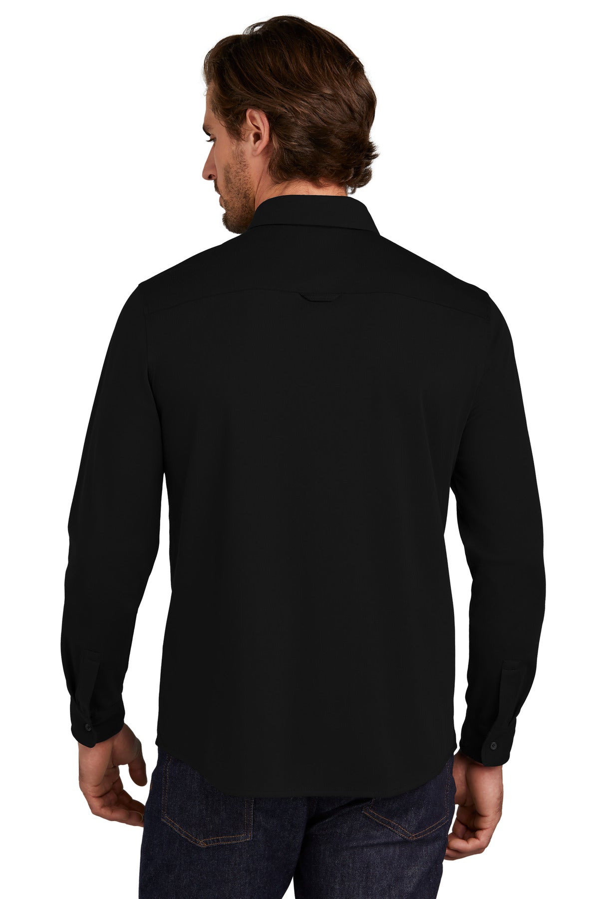Custom Embroidered OGIO Extend Long Sleeve Button-Up OG161,Blacktop
