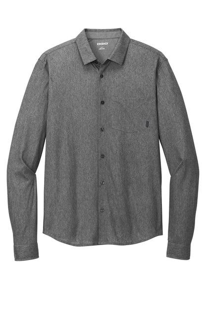 Custom Embroidered OGIO Polos/Knits in Blacktop Heather