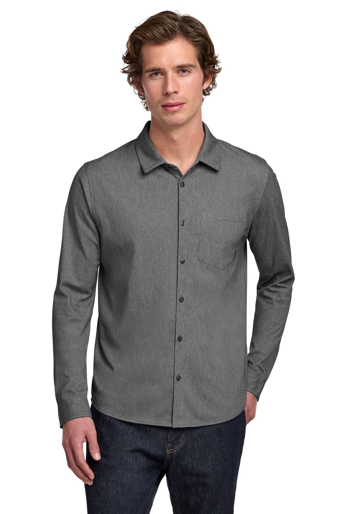 Custom Embroidered OGIO Polos/Knits in Blacktop Heather