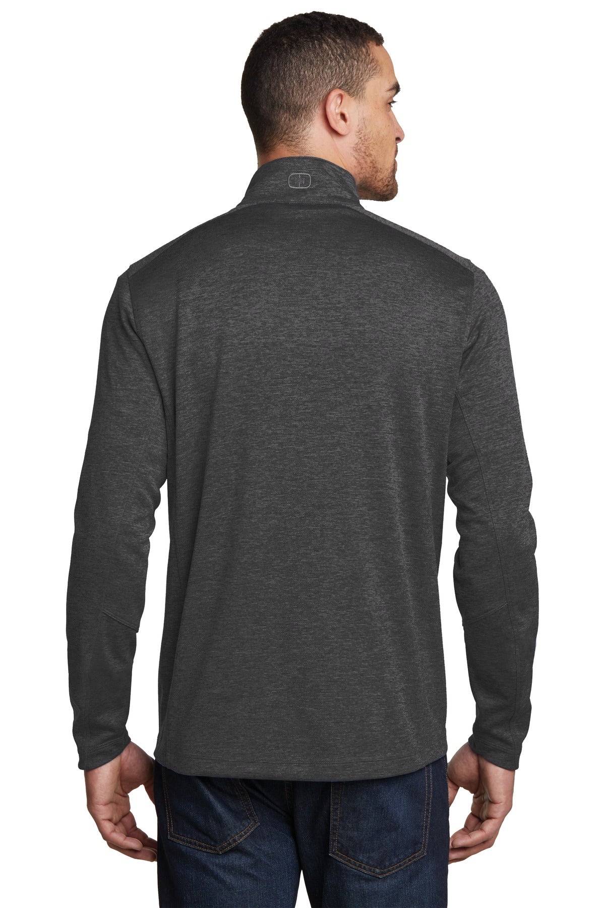Custom Embroidered OGIO Pixel 1/4-Zip. OG202,Blacktop