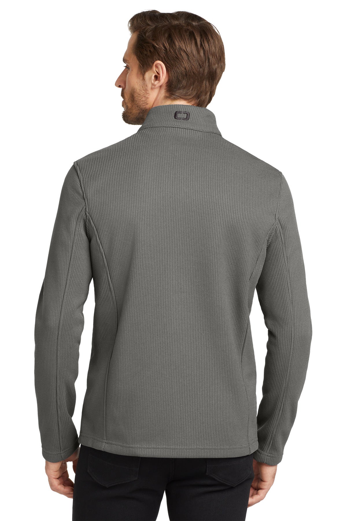 Custom Embroidered OGIO  Grit Fleece Jacket. OG727,Gear Grey