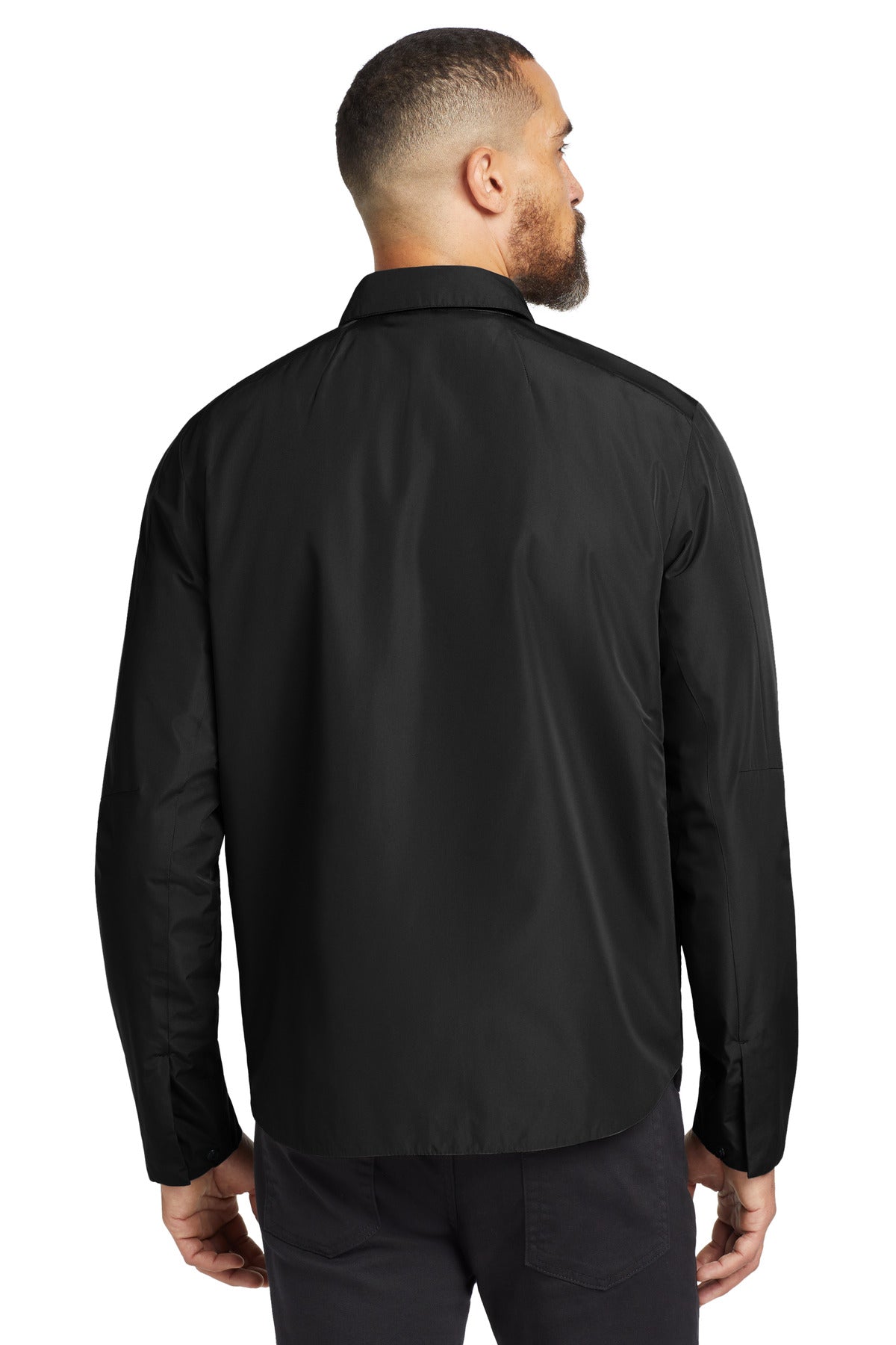 Custom Embroidered OGIO  Reverse Shirt Jacket. OG754,Blacktop