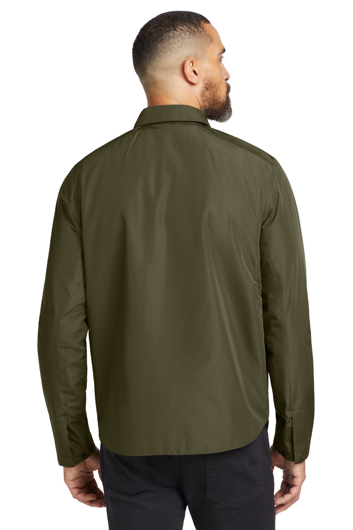 Custom Embroidered OGIO  Reverse Shirt Jacket. OG754,Drive Green