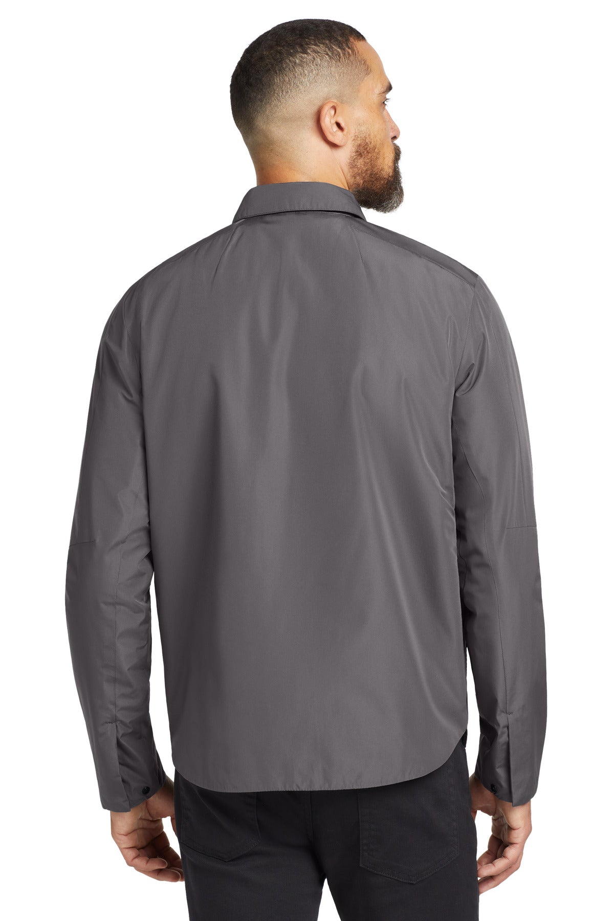 Custom Embroidered OGIO  Reverse Shirt Jacket. OG754,Gear Grey