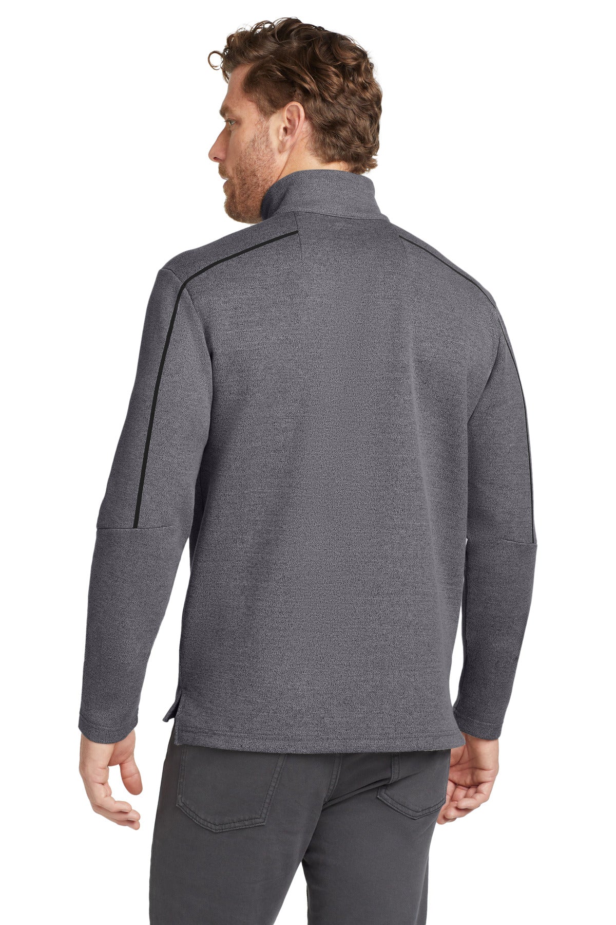 Custom Embroidered OGIO  Transition 1/4-Zip. OG821,Blacktop Heather
