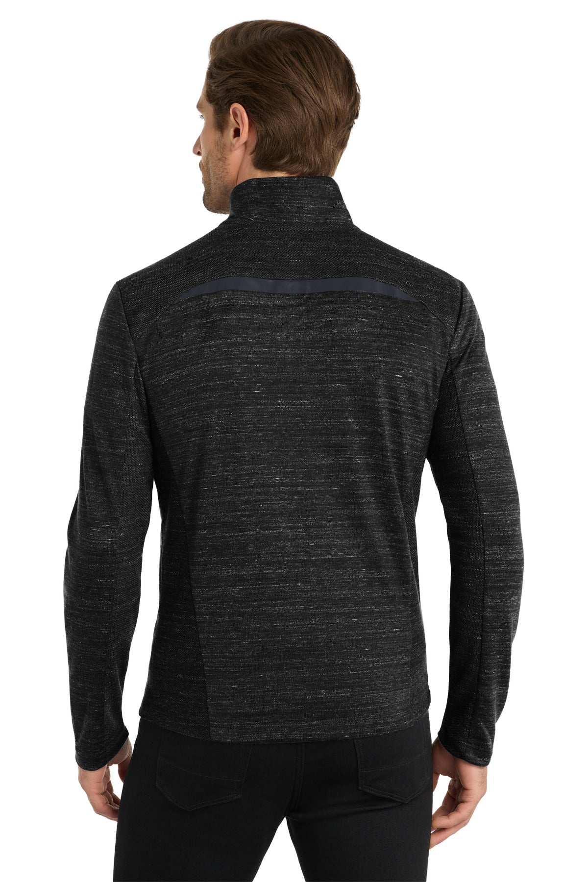 Custom Embroidered OGIO Flux 1/4-Zip OG823,Blacktop Heather