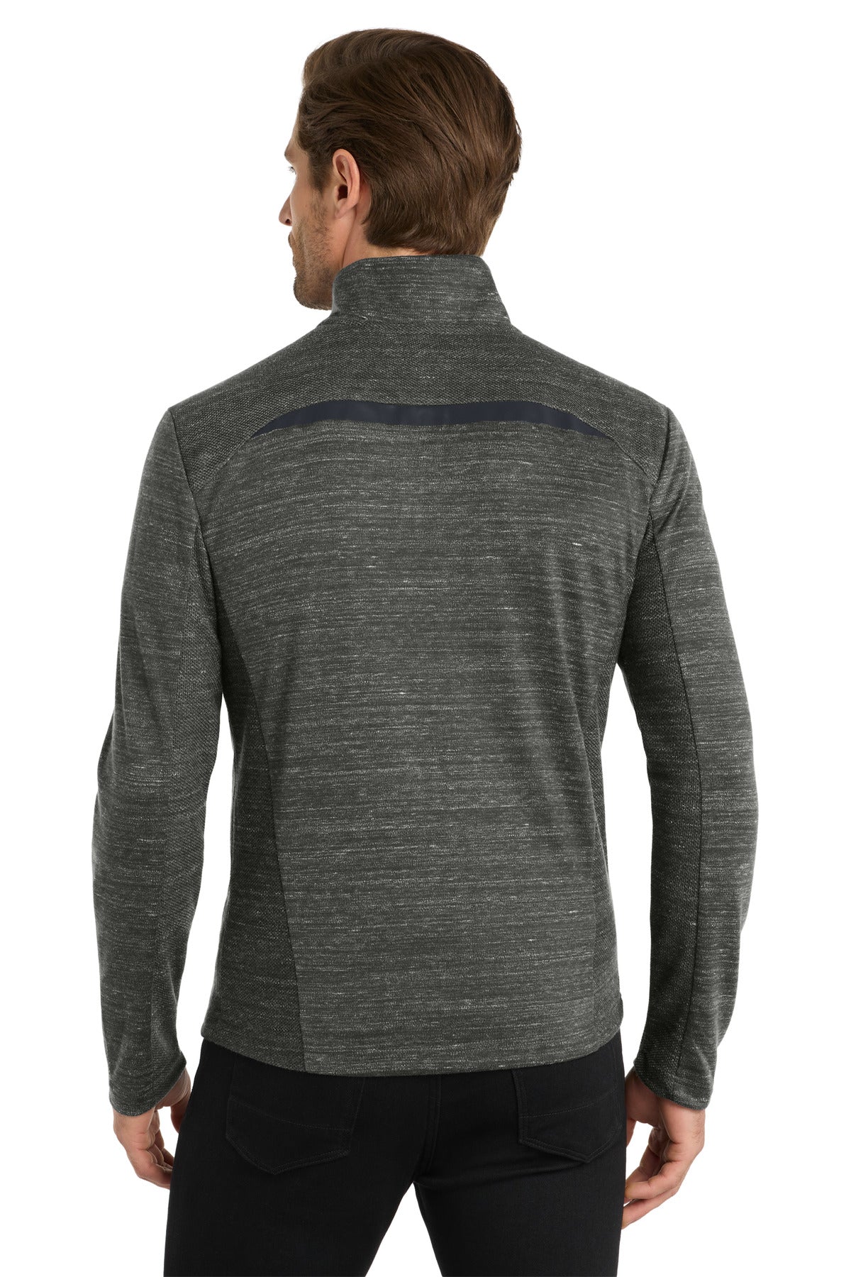 Custom Embroidered OGIO Flux 1/4-Zip OG823,Tarmac Grey Heather