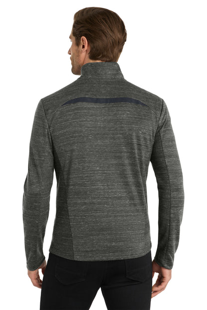 Custom Embroidered OGIO Flux 1/4-Zip OG823,Tarmac Grey Heather
