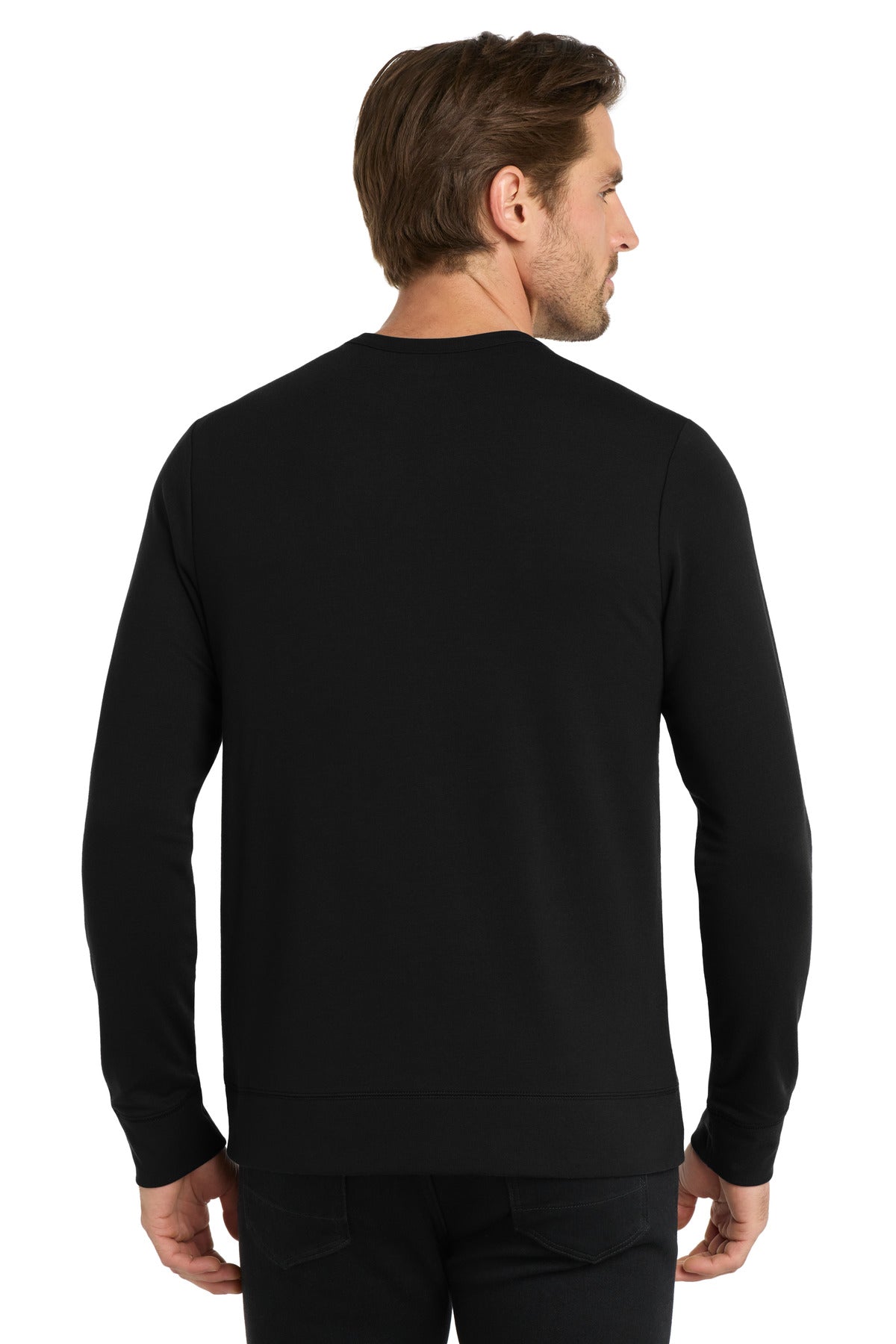 Custom Embroidered OGIO Luuma Flex Long Sleeve Crew OG825,Blacktop