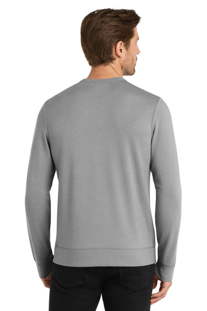 Custom Embroidered OGIO Luuma Flex Long Sleeve Crew OG825,Petrol Grey Heather