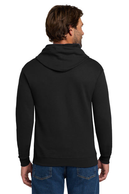 Custom Embroidered Hanes - EcoSmart Full-Zip Hooded Sweatshirt. P180,Black