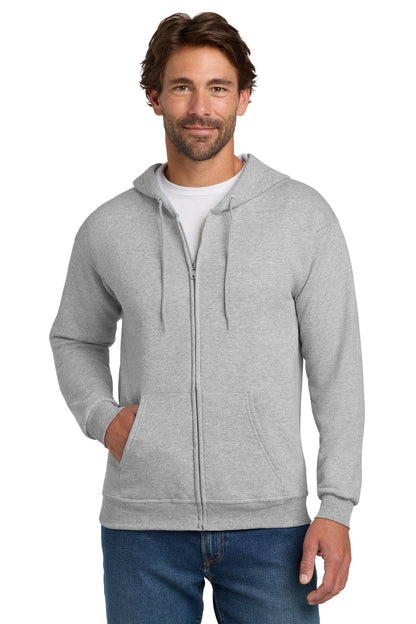 Hanes - EcoSmart Full-Zip Hooded Sweatshirt. P180