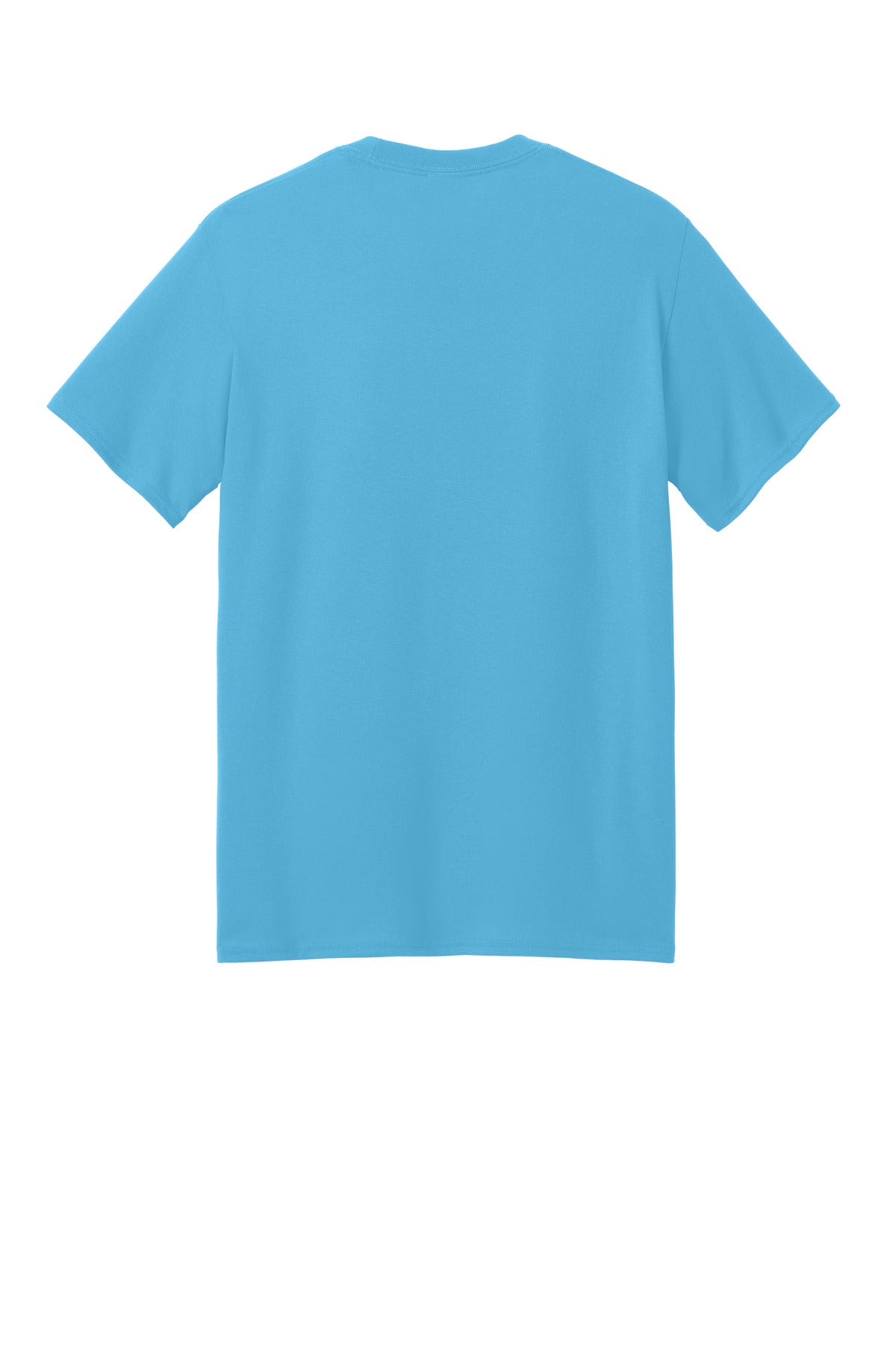 Custom Embroidered Port & Co T-Shirts  in Aquatic Blue
