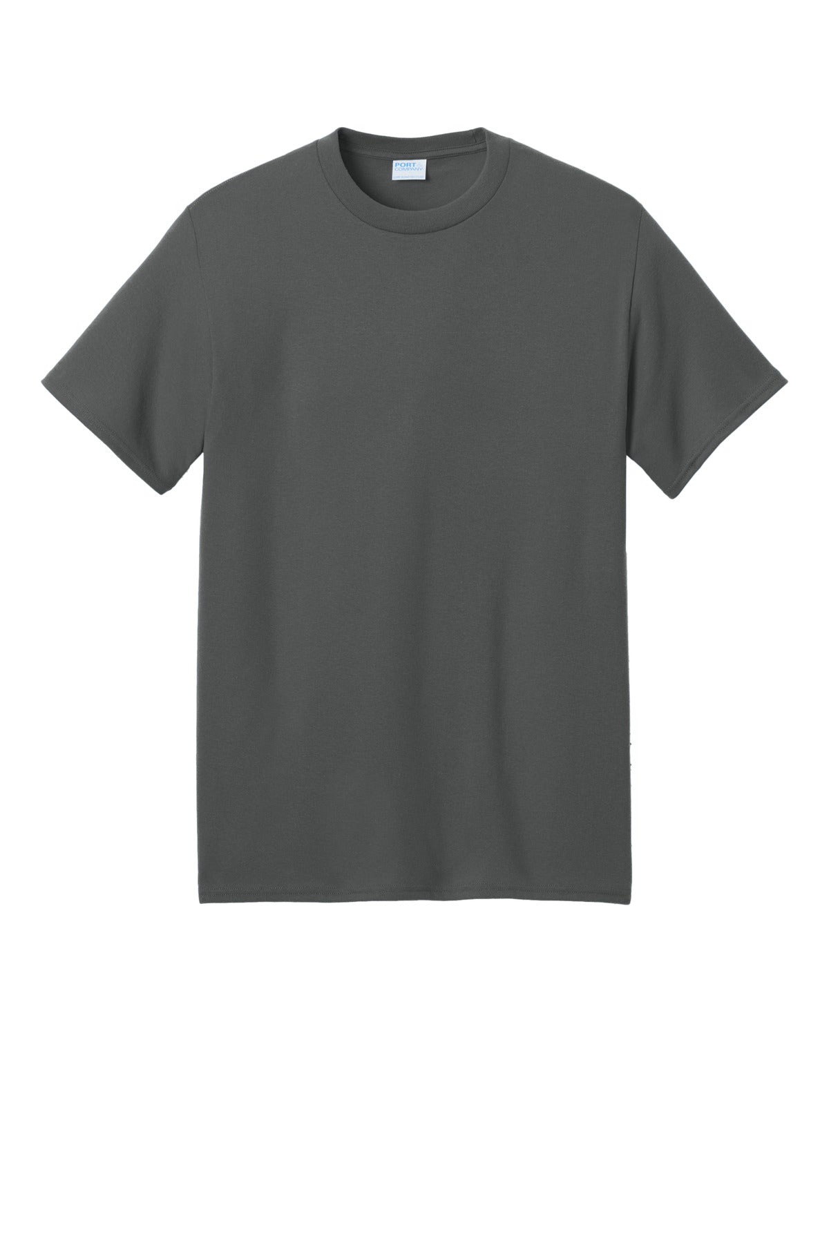 Custom Embroidered Port & Co T-Shirts  in Charcoal