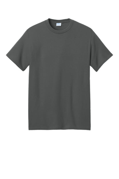Custom Embroidered Port & Co T-Shirts  in Charcoal