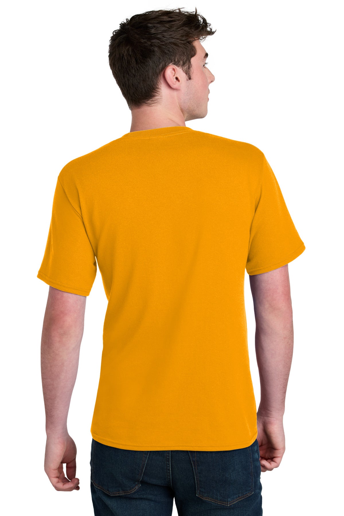 Custom Embroidered Port & Co T-Shirts  in Gold