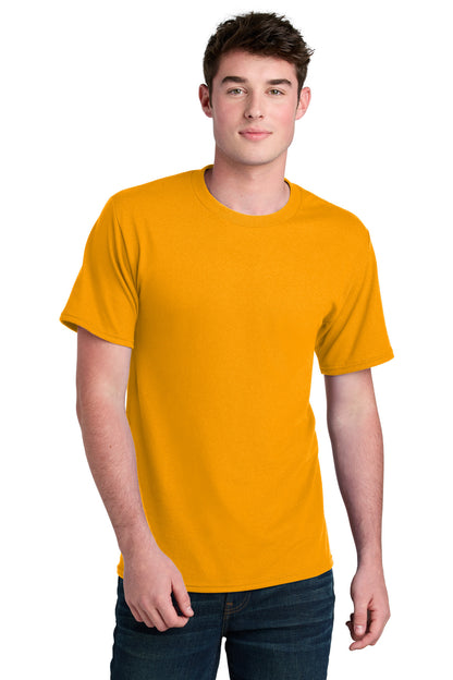 Custom Embroidered Port & Co T-Shirts  in Gold