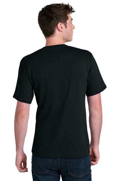 Custom Embroidered Port & Co T-Shirts  in Jet Black