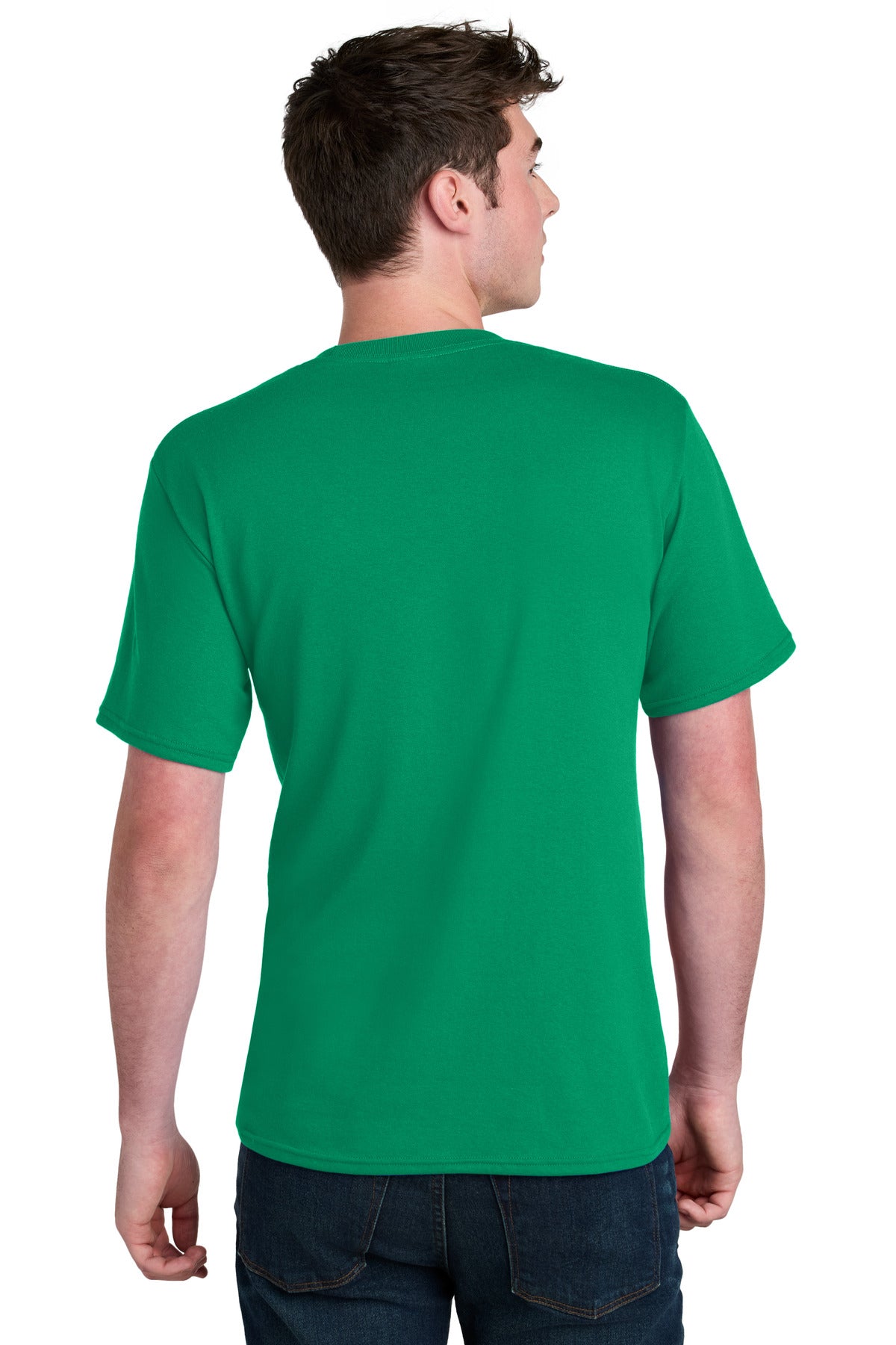 Custom Embroidered Port & Co T-Shirts  in Kelly