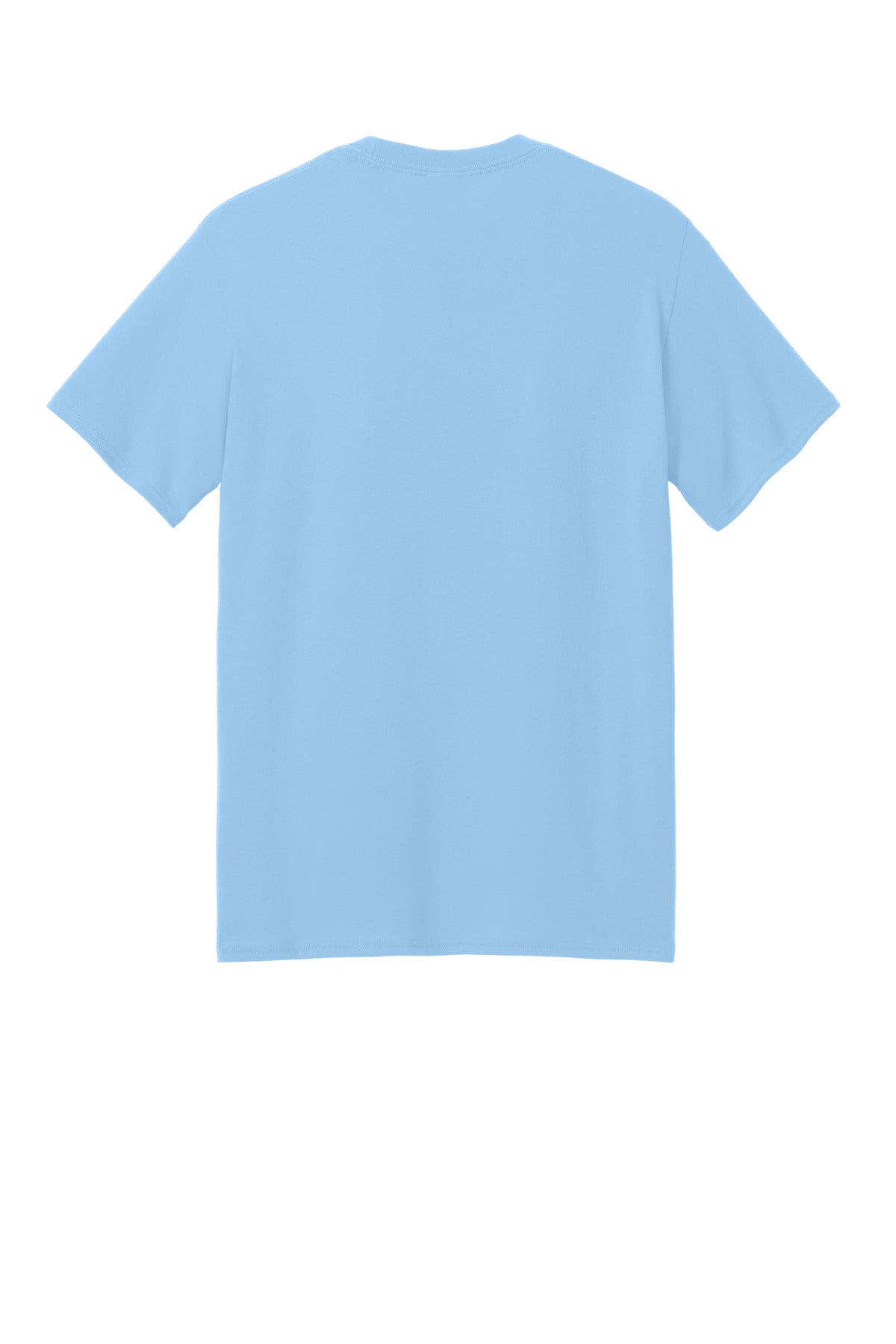 Custom Embroidered Port & Co T-Shirts  in Light Blue