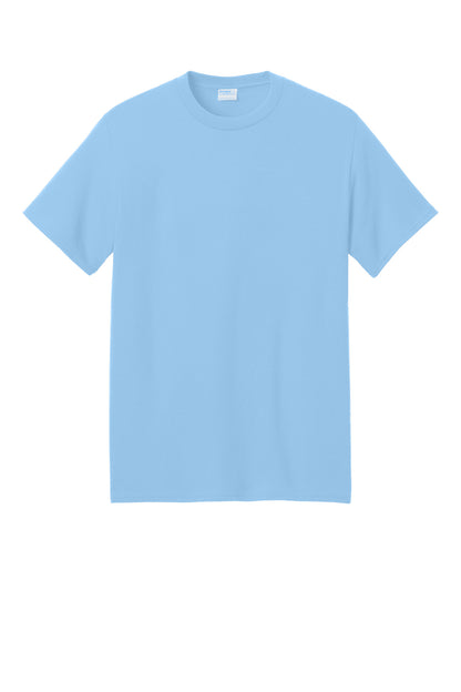 Custom Embroidered Port & Co T-Shirts  in Light Blue