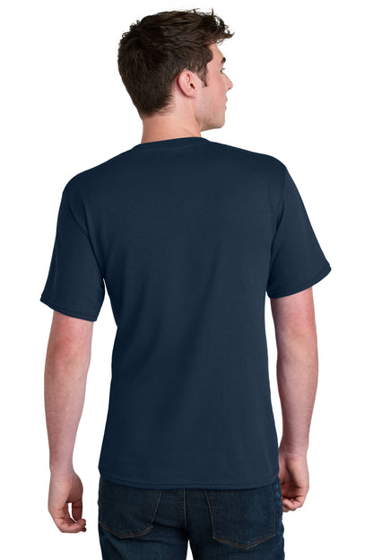 Custom Embroidered Port & Co T-Shirts  in Navy