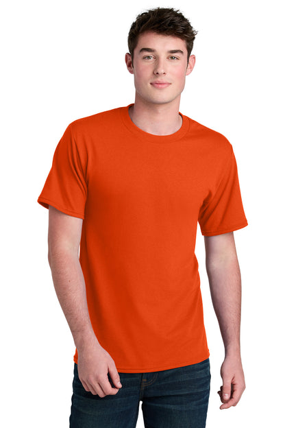 Custom Embroidered Port & Co T-Shirts  in Orange