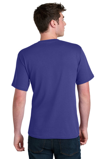 Custom Embroidered Port & Co T-Shirts  in Purple
