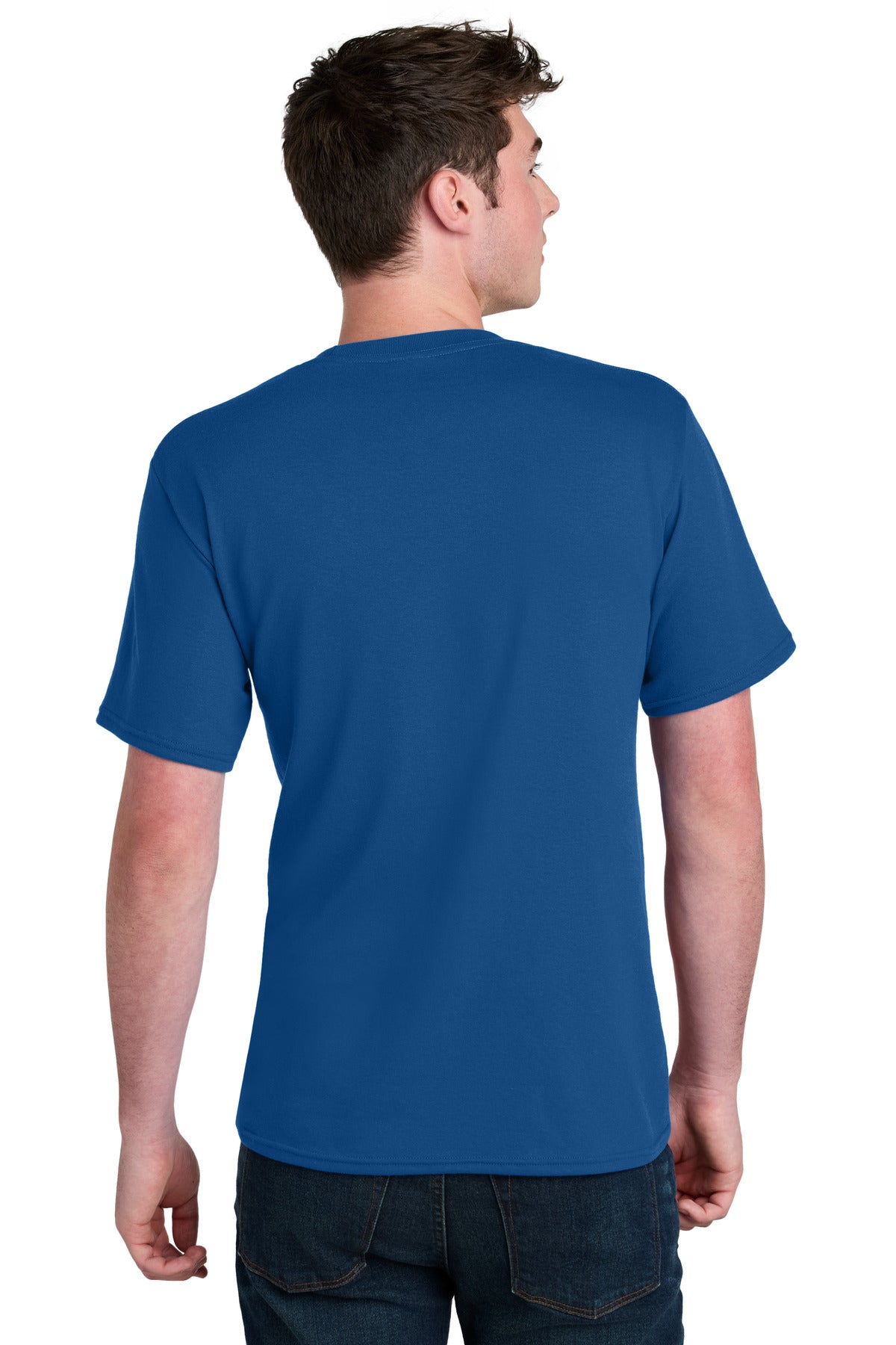 Custom Embroidered Port & Co T-Shirts  in True Royal