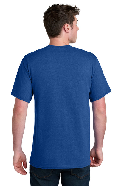 Custom Embroidered Port & Co T-Shirts  in True Royal Heather